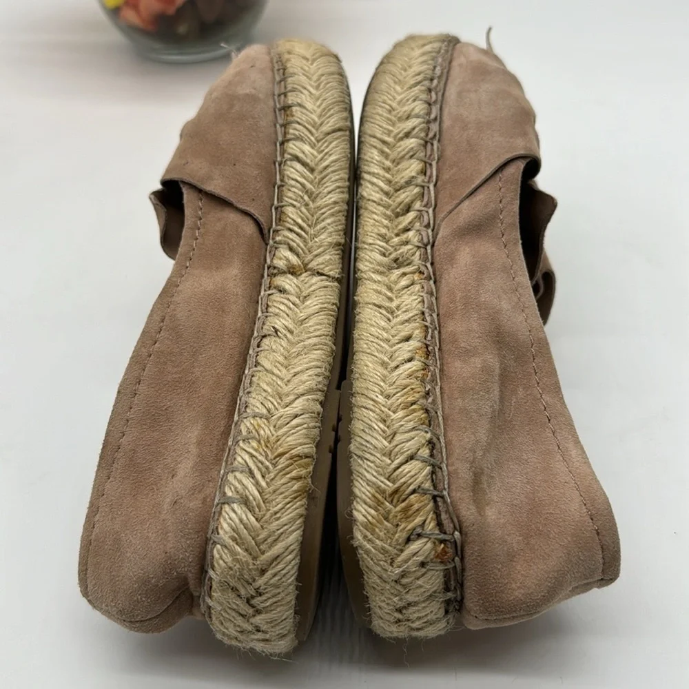 Crown Vintage Tan Suede Espadrille Size 7.5 ESP6132